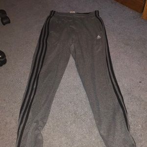 Gray & Black adidas Joggers
